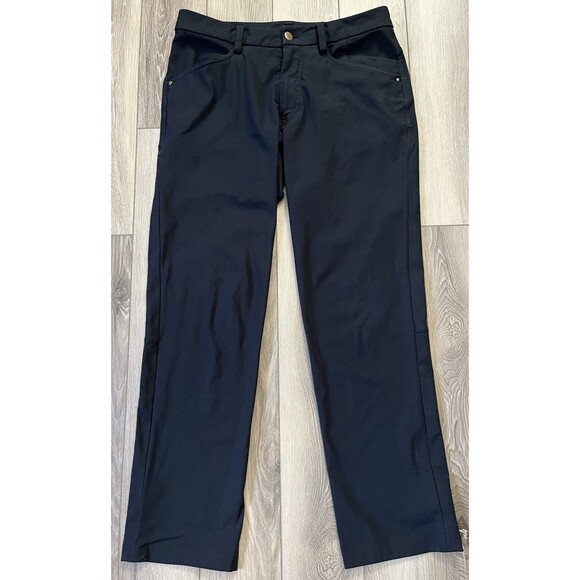 Lululemon Pants 32x29 Commission Black Classic Stretch Tech ABC Golf - Picture 2 of 8